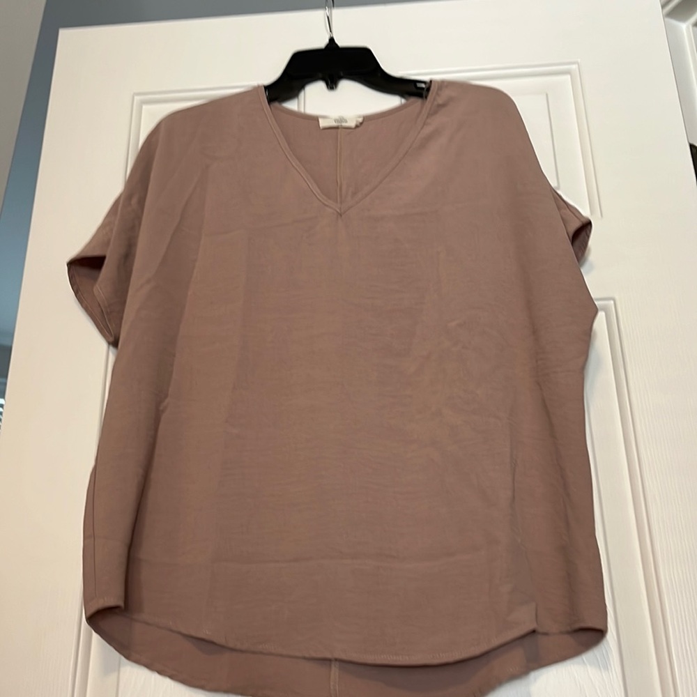 EUC Pink Blush Maternity Blouse